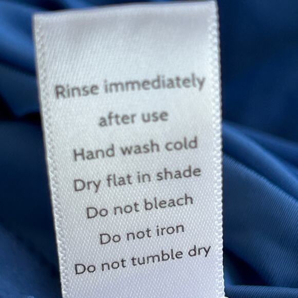 Andie The Santorini Swimsuit‎ Women Medium Blue One Piece Knot Cut Out NWT - Picture 12 of 13